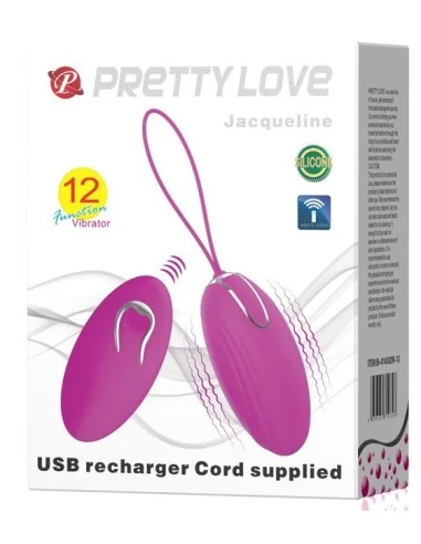 Oeuf vibrant télécommandé Jacqueline - 7.8 x 3.7 cm