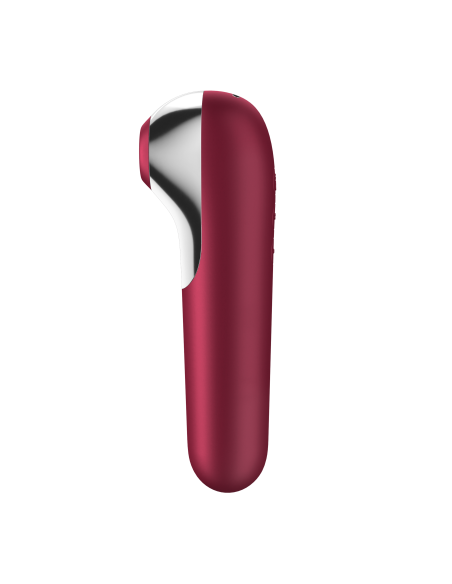 Stimulateur de clitoris + Vibromasseur Dual Love Rouge