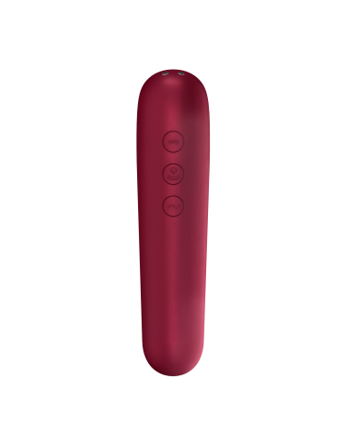 Stimulateur de clitoris + Vibromasseur Dual Love Rouge