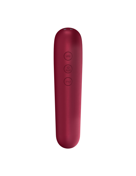 Stimulateur de clitoris + Vibromasseur Dual Love Rouge