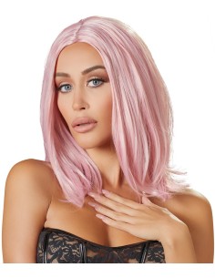 Perruque Cheveux mi-longs Roses