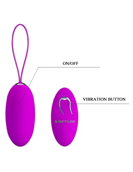 Oeuf vibrant télécommandé Jacqueline - 7.8 x 3.7 cm
