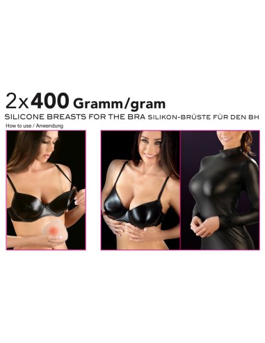 Prothèses Seins en silicone 2 x 400g