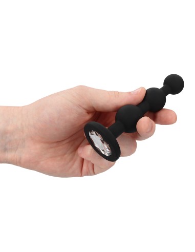 Plug Bijou Beaded Diamond 9.5 x 2.5 cm