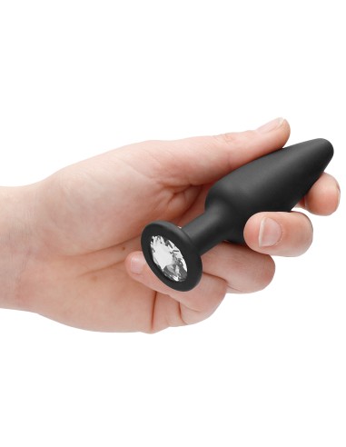 Plug Bijou Silicone Cone Diamond 9 x 3 cm