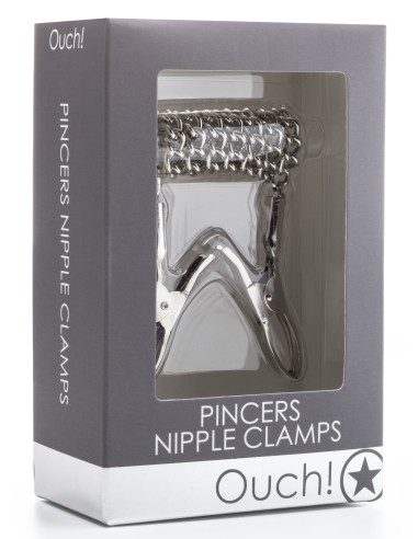 Pinces pour tétons Pincers Chaîne 35cm Métal