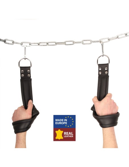 Menottes suspension en cuir - Mains/Pieds
