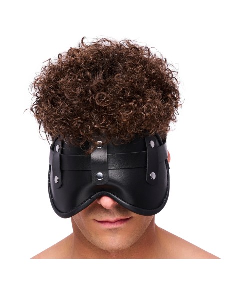 Masque en cuir rembourré Blind Up Noir