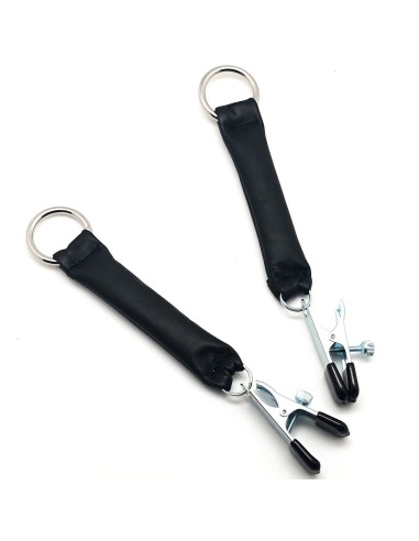 Pince à seins avec poids en cuir 80g X 2 - 2 pièces