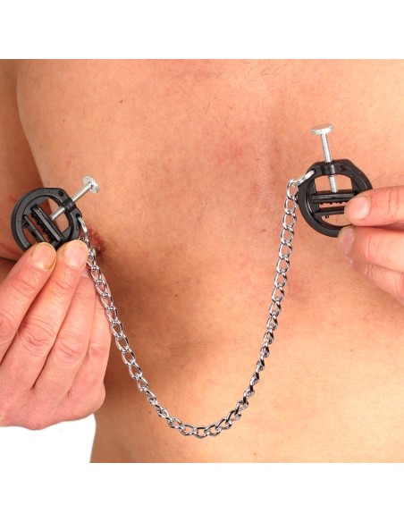 Pinces a seins PVC avec chaine Pinces a seins PVC avec chaine