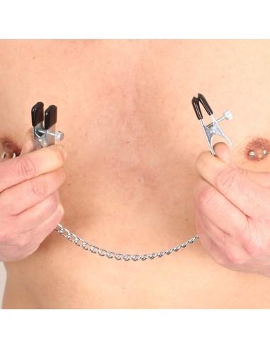 Pinces a seins métallique avec chaine - Pinces à Seins - 5