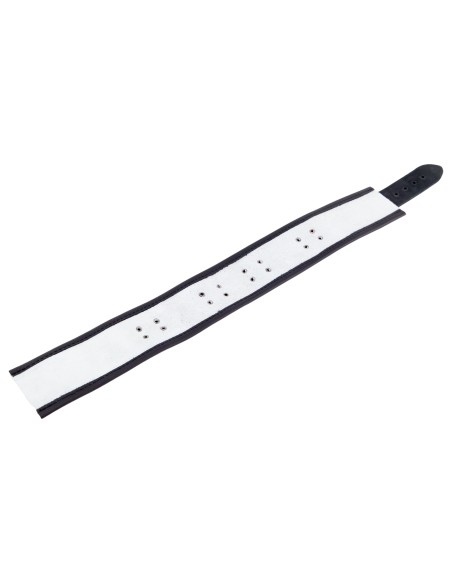 Collier en cuir 3 Anneaux D Blanc-Noir Collier en cuir 3 Anneaux D Blanc-Noir
