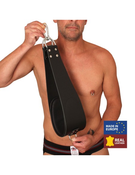 set de 2 Supports pieds en cuir pour sling + 2 mousquetons - 60cm - The Red