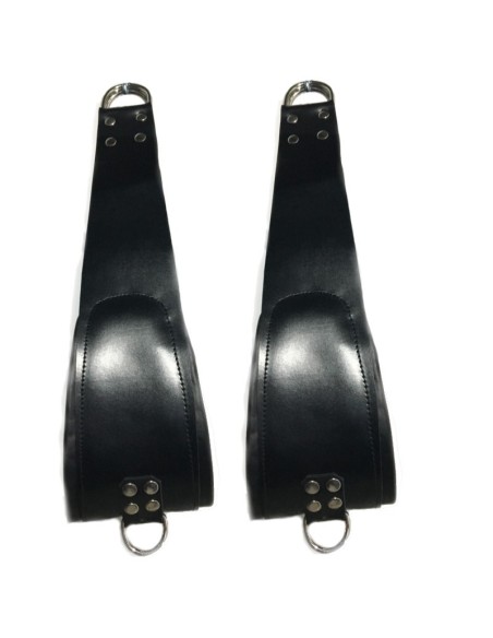 set de 2 Supports pieds en cuir pour sling + 2 mousquetons - 60cm - The Red