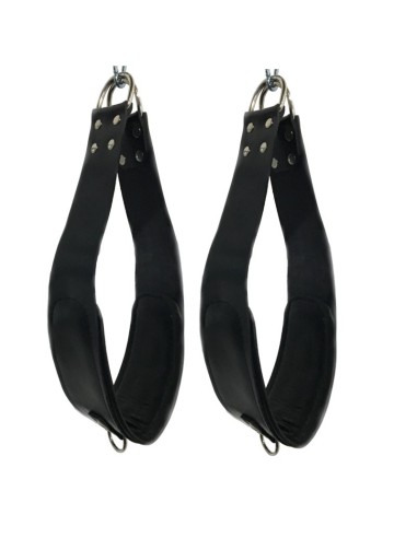 set de 2 Supports pieds en cuir pour sling + 2 mousquetons - 60cm - The Red