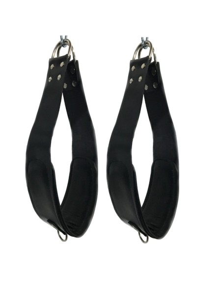 set de 2 Supports pieds en cuir pour sling + 2 mousquetons - 60cm - The Red