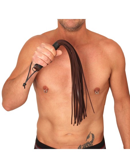 Martinet Lanières en cuir Marron 50cm Martinet Lanières en cuir Marron 50cm