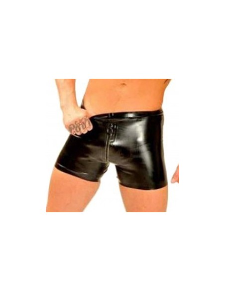 Short en Latex Coupe cycliste avec Zip Short en Latex Coupe cycliste avec Zip