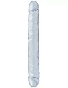 Double gode Jelly Clear 29 x 3.7cm Bleu