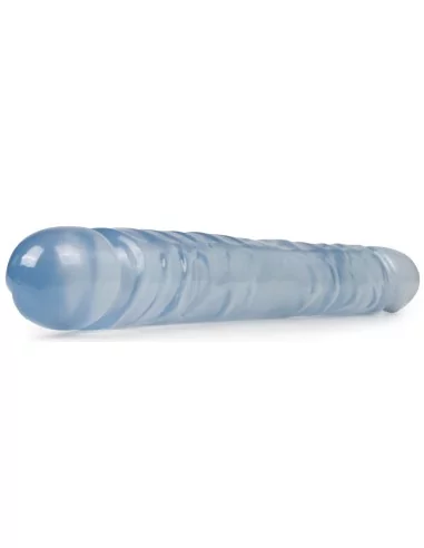 Double gode Jelly Clear 29 x 3.7cm Bleu