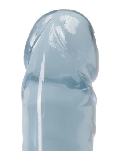 Double gode Jelly Clear 29 x 3.7cm Bleu
