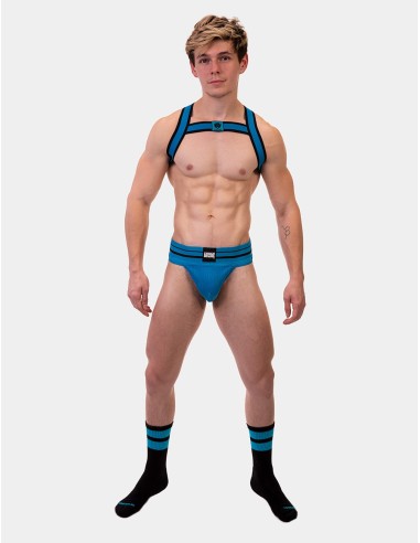 Chaussettes Gym Socks Noir-Bleu fluo
