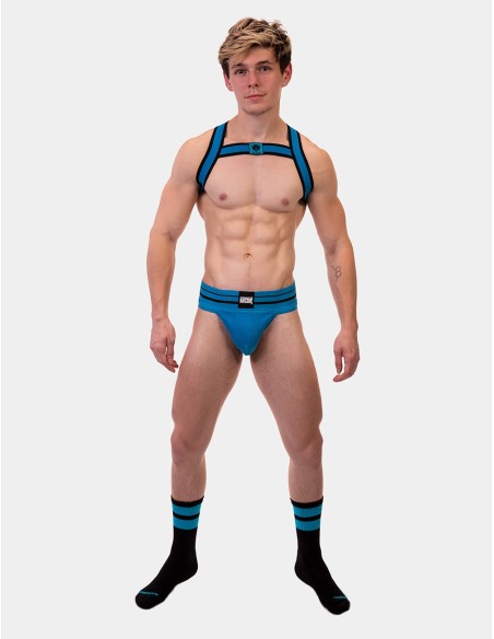 Chaussettes Gym Socks Noir-Bleu fluo Chaussettes Gym Socks Noir-Bleu fluo