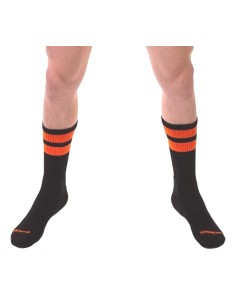 Chaussettes Gym Socks Noir-Orange fluo