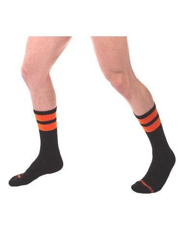 Chaussettes Gym Socks Noir-Orange fluo