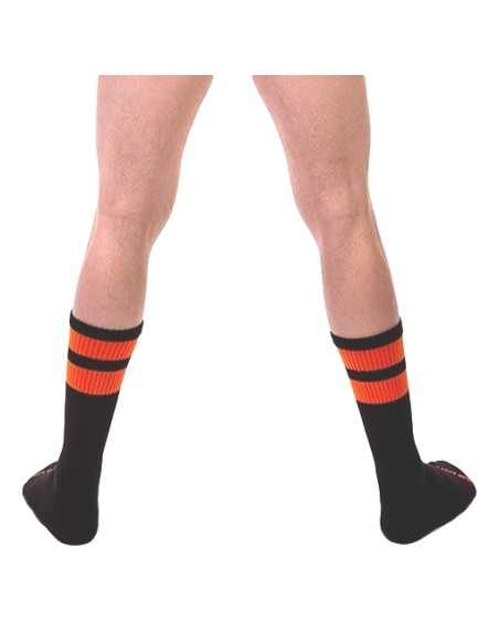 Chaussettes Gym Socks Noir-Orange fluo Chaussettes Gym Socks Noir-Orange fluo