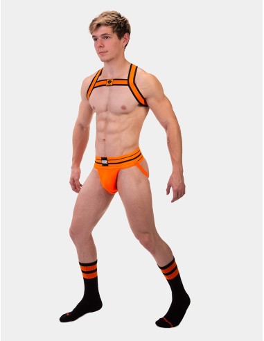 Chaussettes Gym Socks Noir-Orange fluo