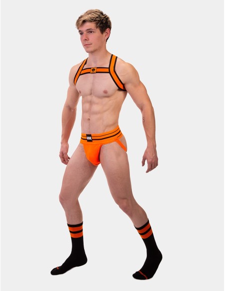 Chaussettes Gym Socks Noir-Orange fluo Chaussettes Gym Socks Noir-Orange fluo