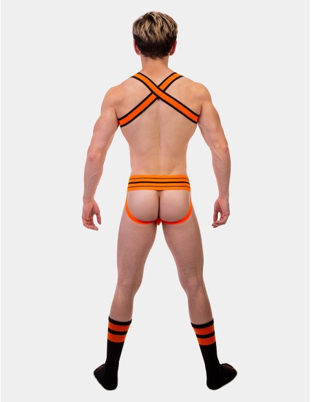 Chaussettes Gym Socks Noir-Orange fluo Chaussettes Gym Socks Noir-Orange fluo