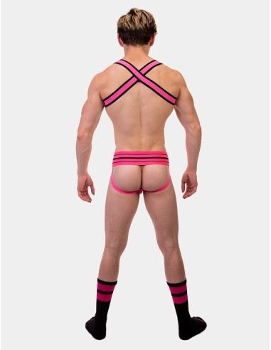 Chaussettes Gym Socks Noir-Rose fluo