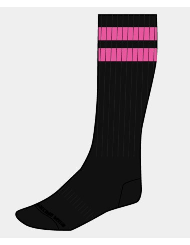 Chaussettes Gym Socks Noir-Rose fluo