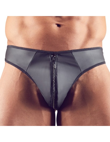 String Zip Fetish Noir