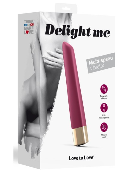 Vibro Delight Me 12 x 1.7 cm Prune