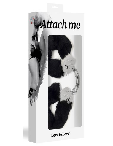 Menottes Fourrure noires ATTACH ME