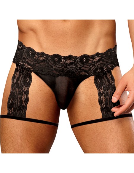 G-string Garter Scandal Lace Noir G-string Garter Scandal Lace Noir