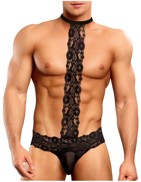 Choker Thong Scandal Lace Noir Choker Thong Scandal Lace Noir