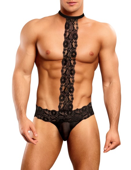 Choker Thong Scandal Lace Noir Choker Thong Scandal Lace Noir
