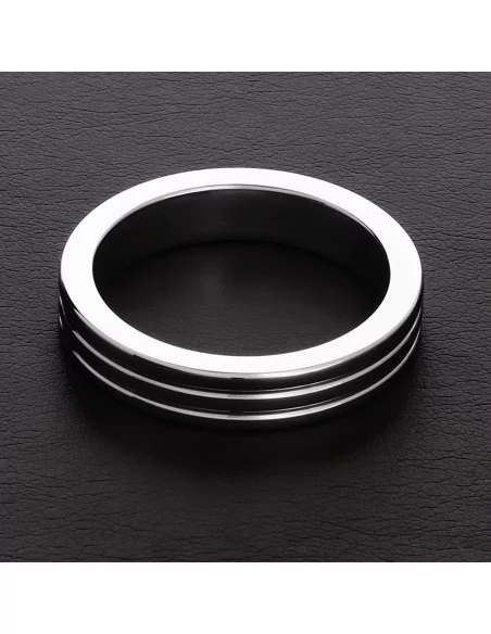Cockring Ribbed Métal 10mm
