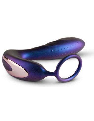 Cockring + Plug vibrant Black Hole Hueman 11 x 3.3cm