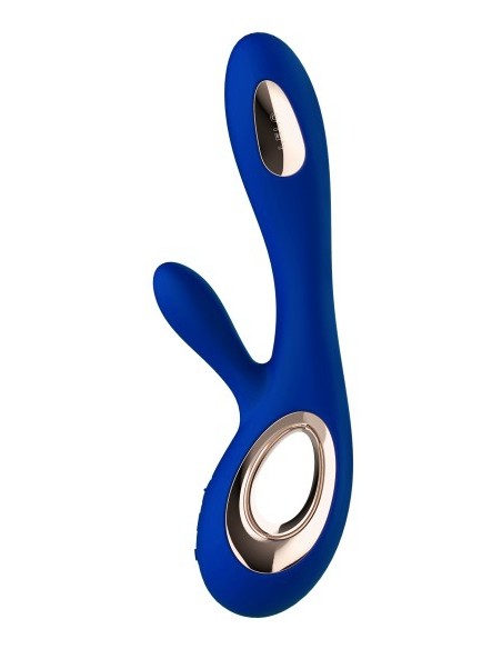 Vibromasseur Soraya Wave 22 x 3.8 cm Bleu nuit