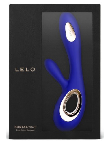 Vibromasseur Soraya Wave 22 x 3.8 cm Bleu nuit