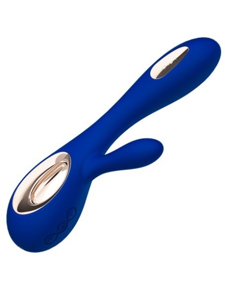 Vibromasseur Soraya Wave 22 x 3.8 cm Bleu nuit