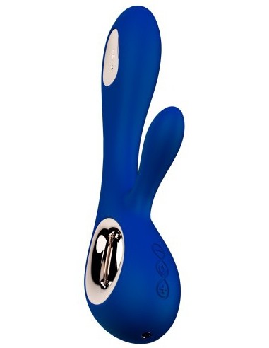 Vibromasseur Soraya Wave 22 x 3.8 cm Bleu nuit