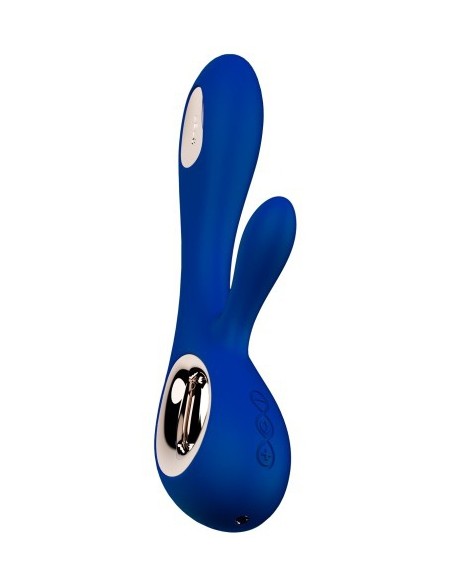 Vibromasseur Soraya Wave 22 x 3.8 cm Bleu nuit