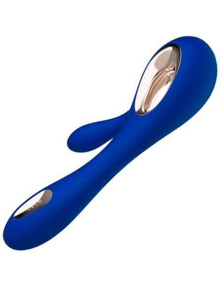 Vibromasseur Soraya Wave 22 x 3.8 cm Bleu nuit