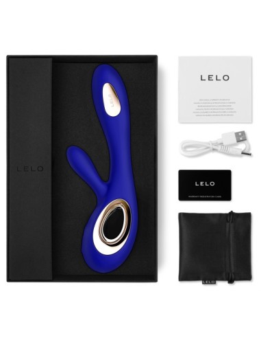 Vibromasseur Soraya Wave 22 x 3.8 cm Bleu nuit